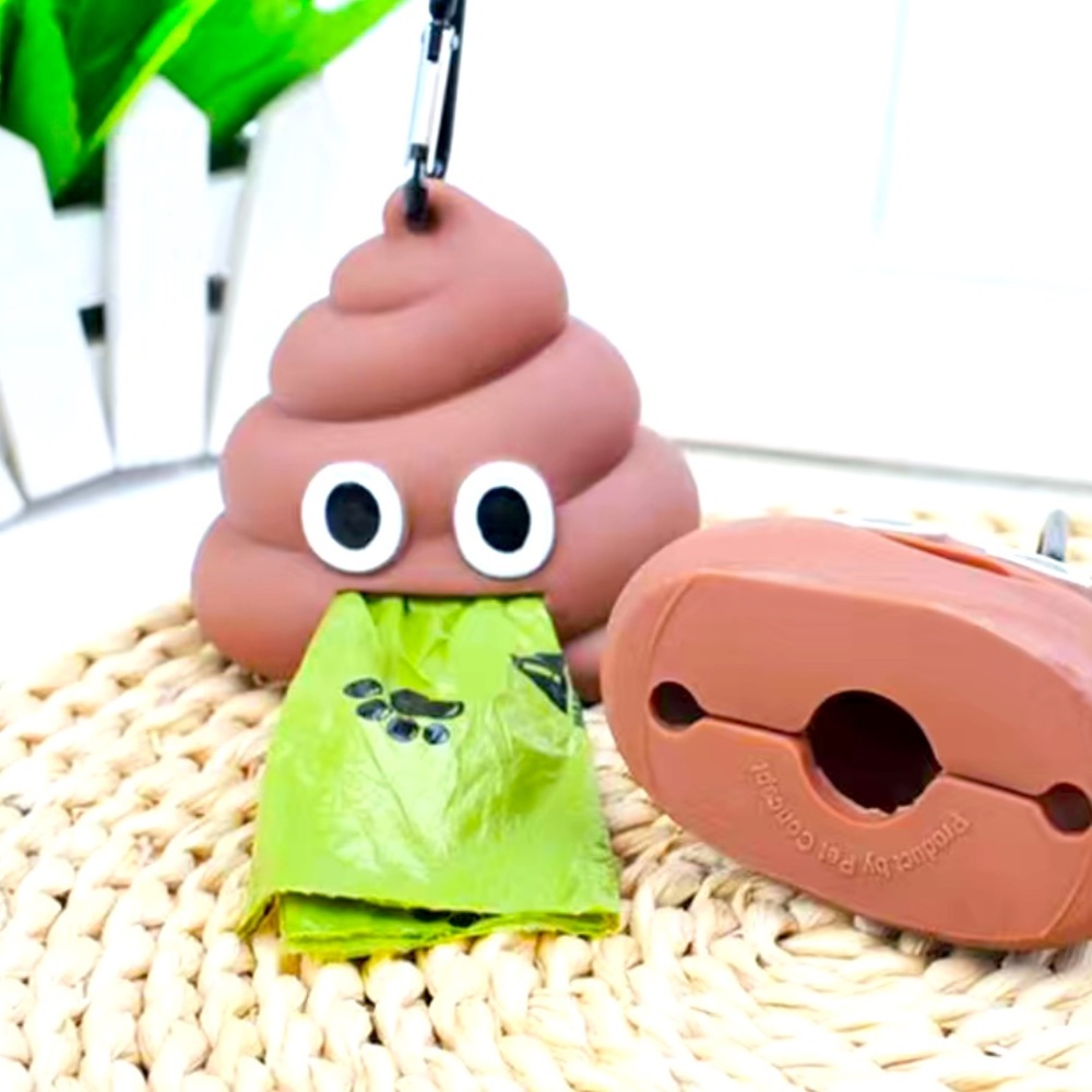 NEW Poop Emoji Waste Bag Dispenser